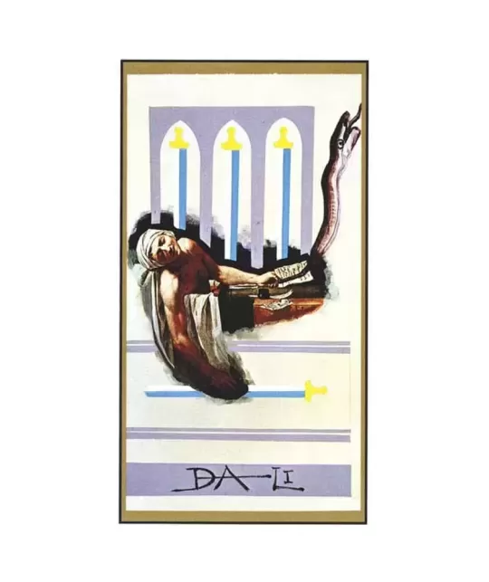 Salvador Dali Deluxe Tarot Gilded Deck and Book Set Gold – Set tarot premium | Emagie.ro