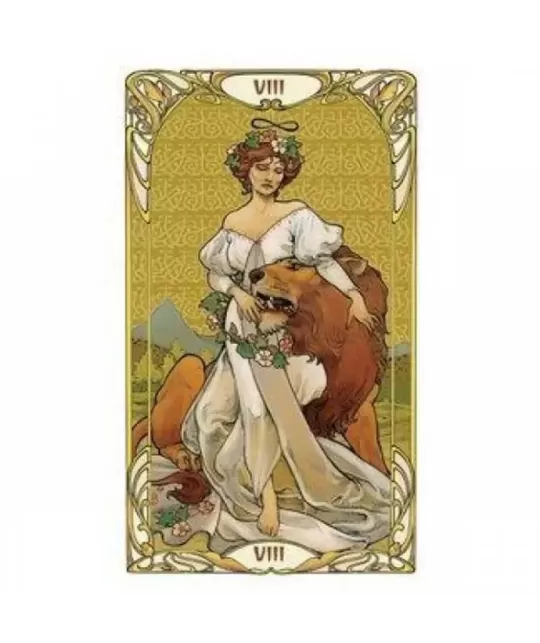 Golden Art Nouveau Tarot Mini – Set tarot elegant | Emagie.ro
