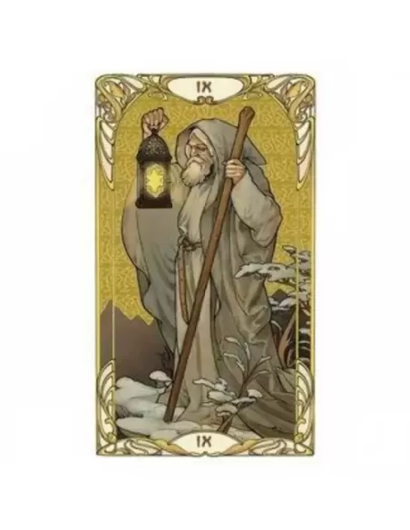 Golden Art Nouveau Tarot Mini – Set tarot elegant | Emagie.ro