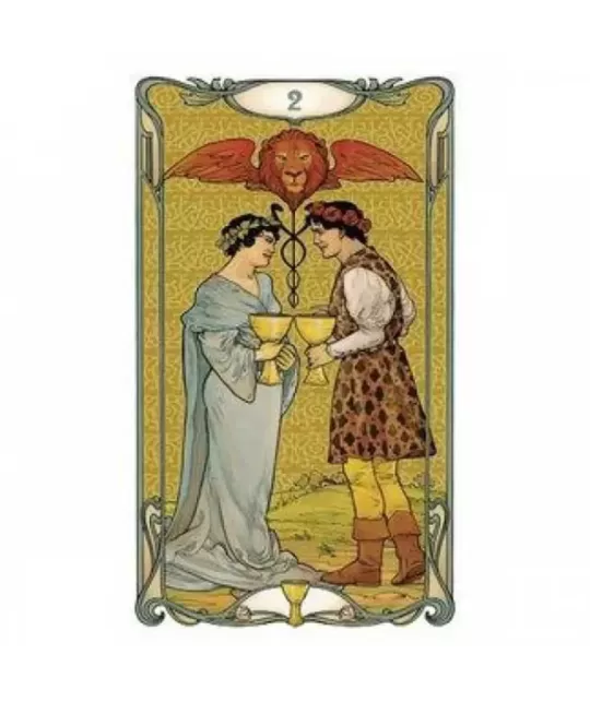 Golden Art Nouveau Tarot Mini – Set tarot elegant | Emagie.ro