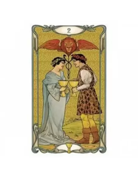 Golden Art Nouveau Tarot Mini – Set tarot elegant | Emagie.ro