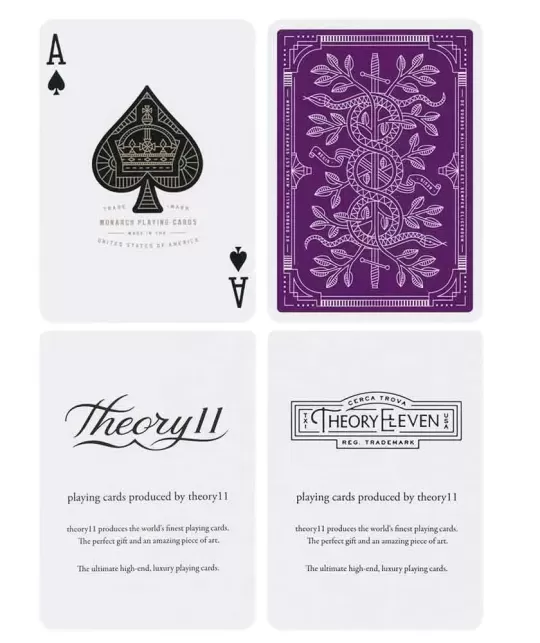 Monarch Royal Purple – Cărți de joc premium | Emagie.ro