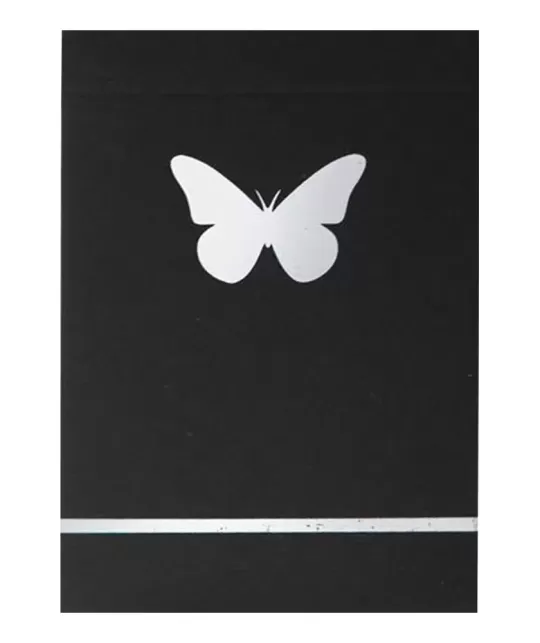 Butterfly Black Silver Gilded Marked – Cărți de joc premium | Emagie.ro