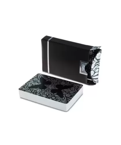 Butterfly Black Silver Gilded Marked – Cărți de joc premium | Emagie.ro 2