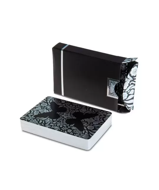 Butterfly Black Silver Gilded Marked – Cărți de joc premium | Emagie.ro
