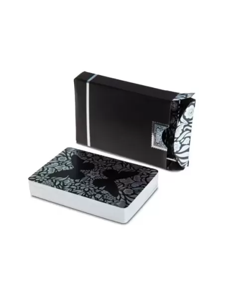 Butterfly Black Silver Gilded Marked – Cărți de joc premium | Emagie.ro