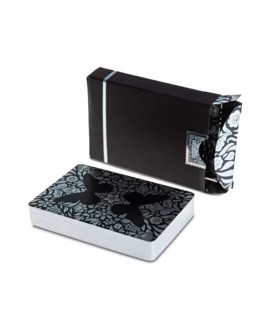 Butterfly Black Silver Gilded Marked – Cărți de joc premium | Emagie.ro