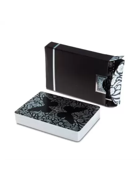 Butterfly Black Silver Gilded Marked – Cărți de joc premium | Emagie.ro