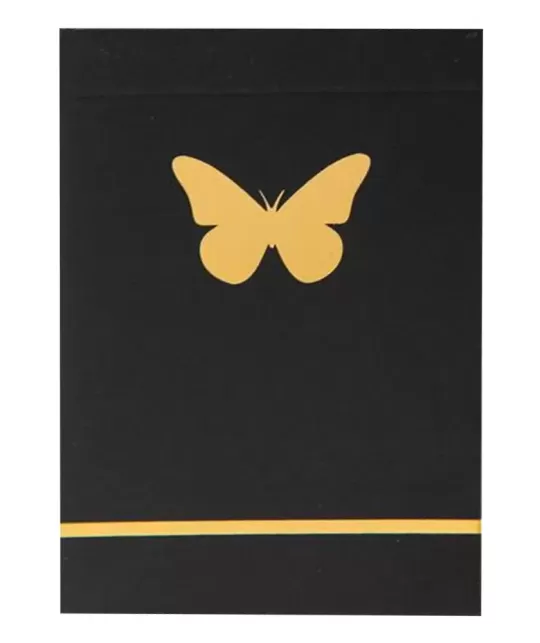 Butterfly Black Gold Gilded Marked – Cărți de joc premium | Emagie.ro