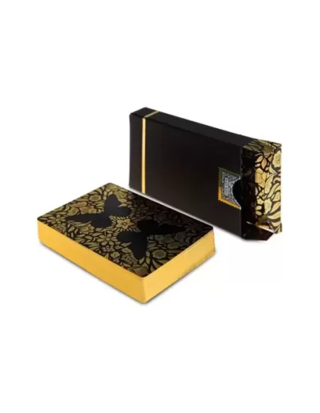 Butterfly Black Gold Gilded Marked – Cărți de joc premium | Emagie.ro