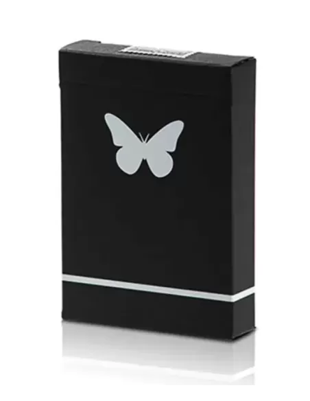 Butterfly Black - White Gilded NotMarked – Cărți de joc premium | Emagie.ro