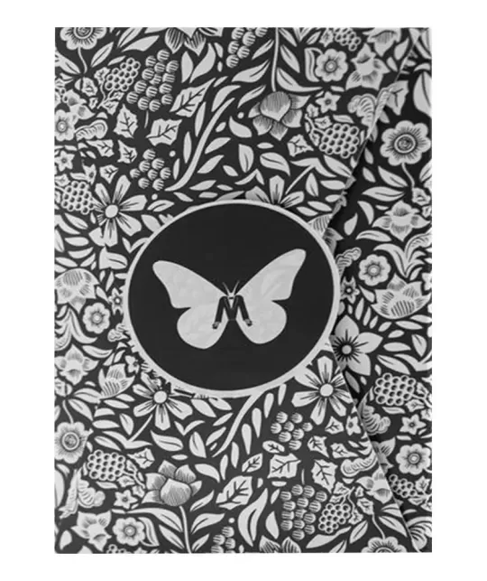 Butterfly Black - White Gilded NotMarked – Cărți de joc premium | Emagie.ro