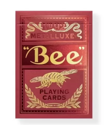 Bee Red MetalLuxe – Cărți de joc premium | Emagie.ro
