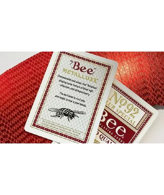 Bee Red MetalLuxe – Cărți de joc premium | Emagie.ro