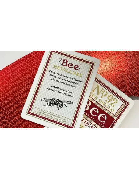 Bee Red MetalLuxe – Cărți de joc premium | Emagie.ro