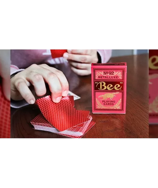 Bee Red MetalLuxe – Cărți de joc premium | Emagie.ro