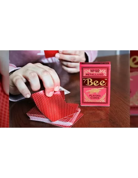 Bee Red MetalLuxe – Cărți de joc premium | Emagie.ro