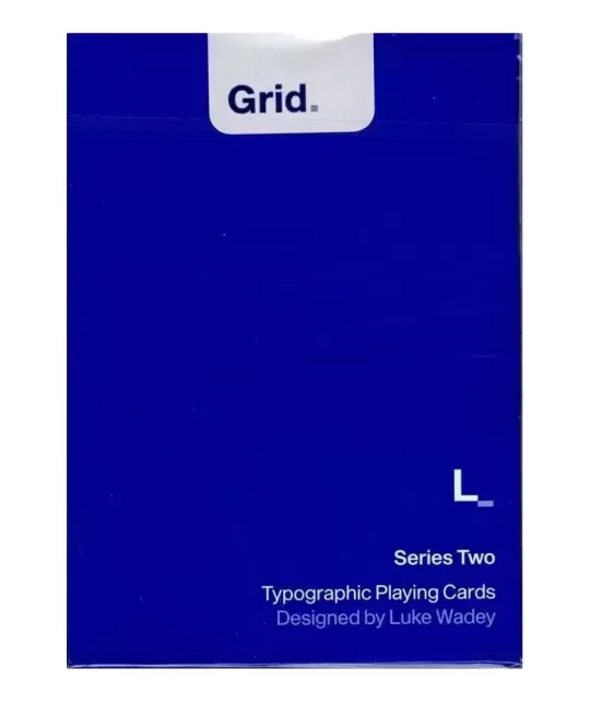 Grid Series Two - Typographic Playing Cards exclusiviste | Emagie.ro