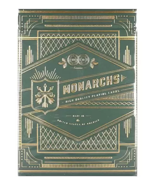 Monarch Verde by Theory – Cărți de joc premium | Emagie.ro