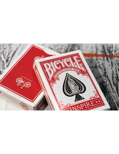 Bicycle Inspire Red – Cărți de joc premium | Emagie.ro