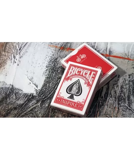 Bicycle Inspire Red – Cărți de joc premium | Emagie.ro