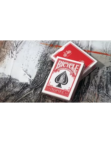 Bicycle Inspire Red – Cărți de joc premium | Emagie.ro