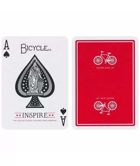 Bicycle Inspire Red – Cărți de joc premium | Emagie.ro