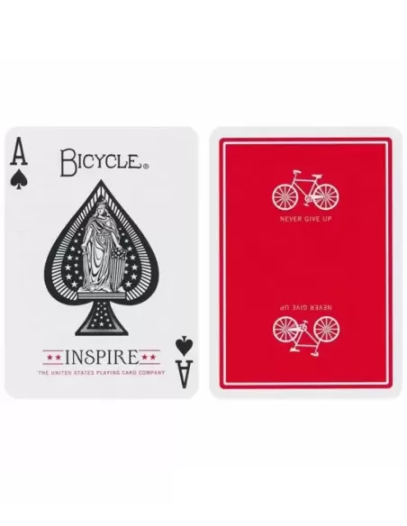Bicycle Inspire Red – Cărți de joc premium | Emagie.ro