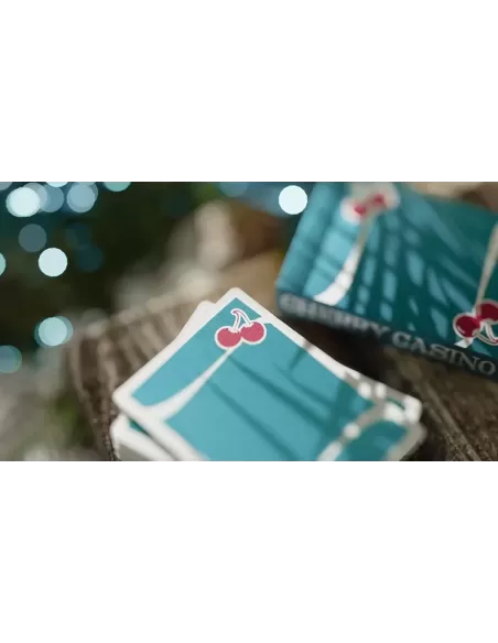Cherry Casino Tropicana Teal – Cărți de joc premium | Emagie.ro