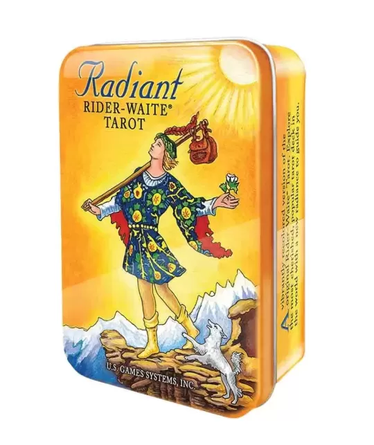 Tarot Radiant Rider-Waite in a Tin – Set tarot elegant | Emagie.ro