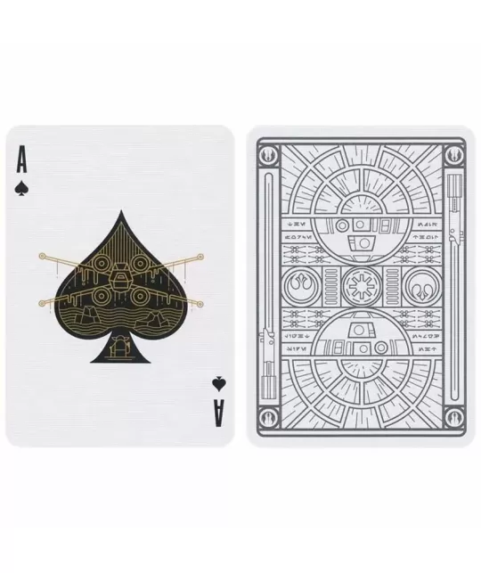Star Wars Light Side Silver Edition White – Premium Playing Cards | Emagie.ro