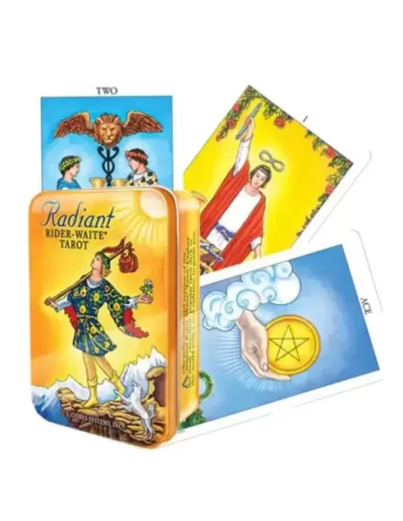 Tarot Radiant Rider-Waite in a Tin – Set tarot elegant | Emagie.ro