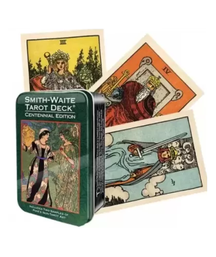 Tarot Smith-Waite Centennial Edition In Tin – Set tarot clasic | Emagie.ro 2