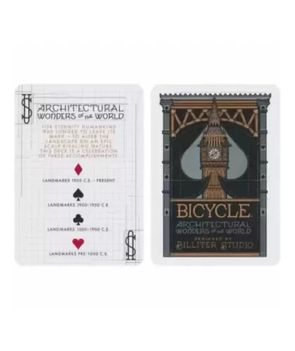 Bicycle Architectural Wonders – Cărți de joc premium | Emagie.ro 2