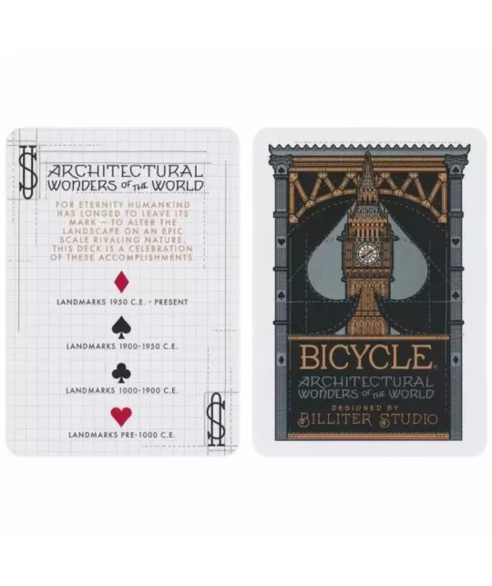 Bicycle Architectural Wonders – Cărți de joc premium | Emagie.ro