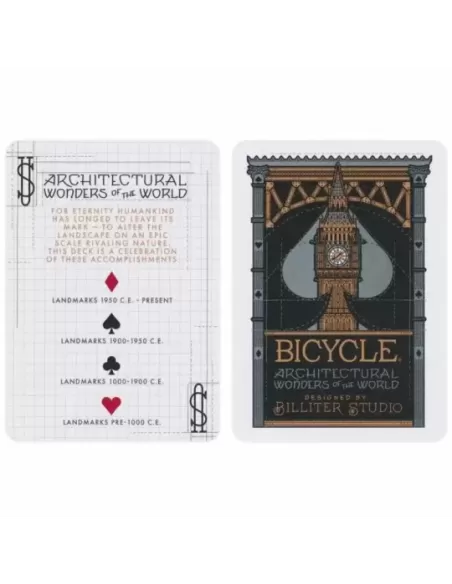 Bicycle Architectural Wonders – Cărți de joc premium | Emagie.ro