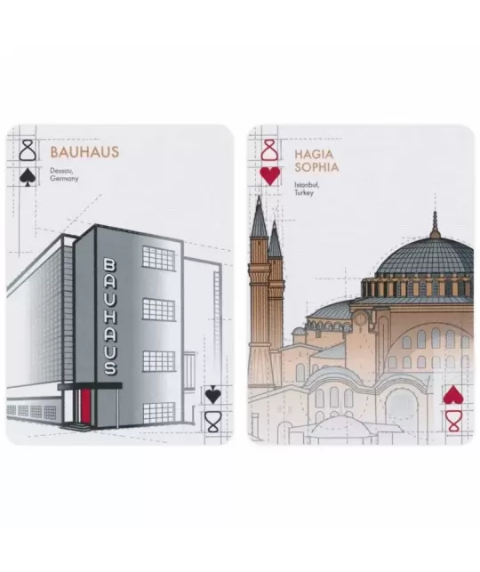 Bicycle Architectural Wonders – Cărți de joc premium | Emagie.ro