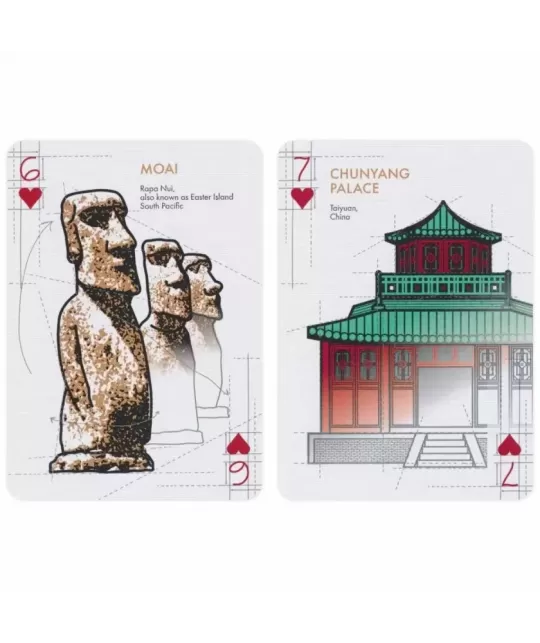 Bicycle Architectural Wonders – Cărți de joc premium | Emagie.ro