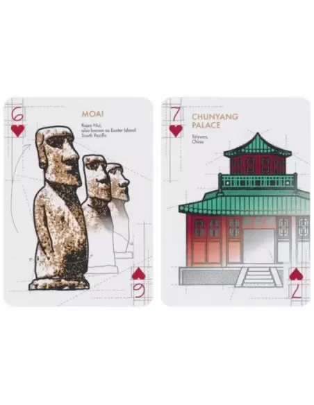 Bicycle Architectural Wonders – Cărți de joc premium | Emagie.ro