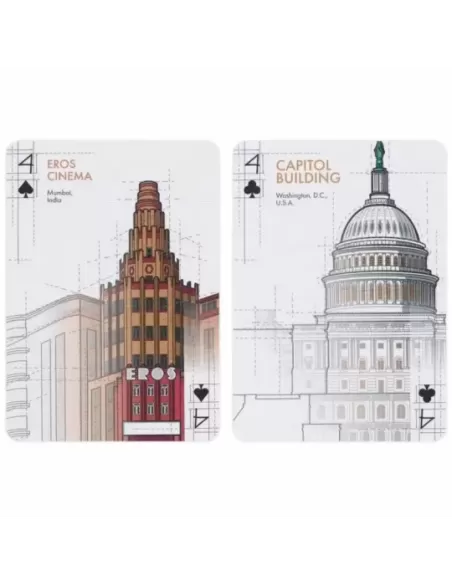 Bicycle Architectural Wonders – Cărți de joc premium | Emagie.ro