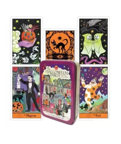 Tarot Halloween In A Tin – Set tarot misterios | Emagie.ro