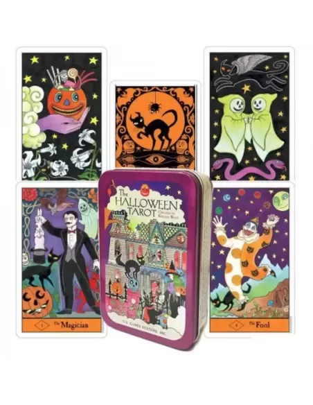 Halloween Tarot In A Tin – Mystery Tarot Set | Emagie.ro