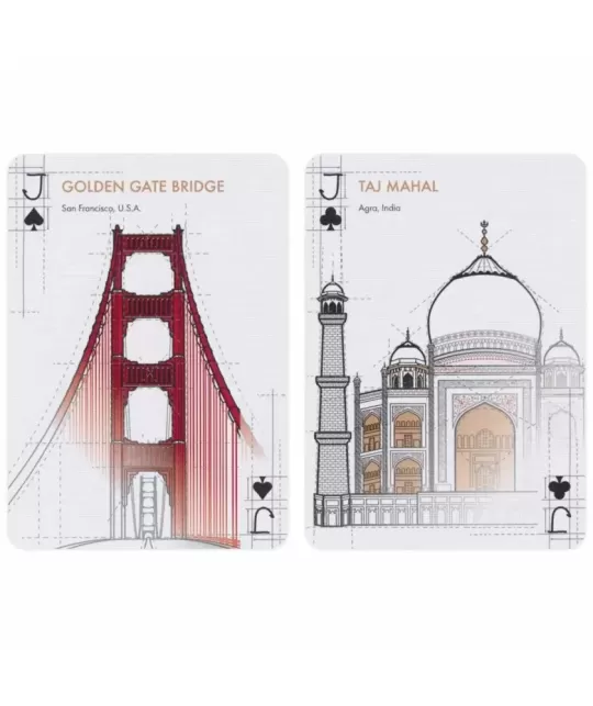 Bicycle Architectural Wonders – Cărți de joc premium | Emagie.ro