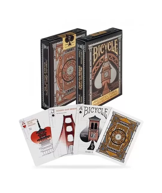 Bicycle Architectural Wonders – Cărți de joc premium | Emagie.ro