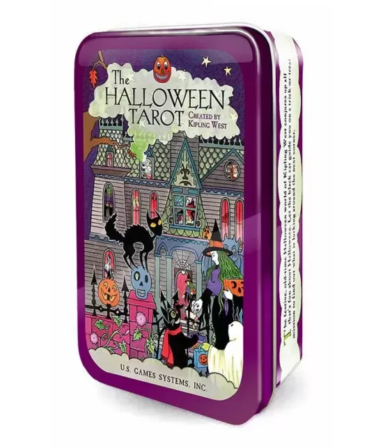 Halloween Tarot In A Tin – Mystery Tarot Set | Emagie.ro