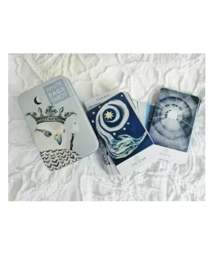 Tarot White Sage In A Tin – Set tarot elegant | Emagie.ro