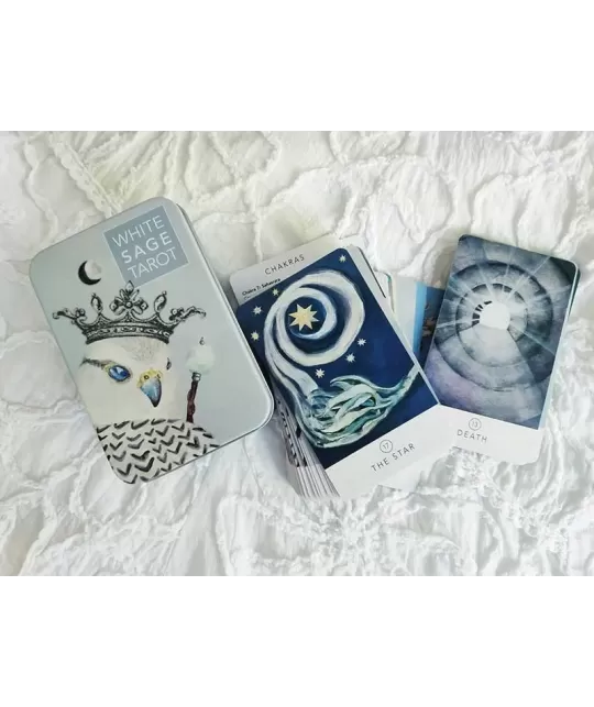 Tarot White Sage In A Tin – Set tarot elegant | Emagie.ro