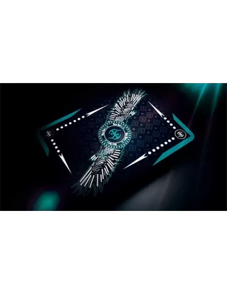 Aqua Falcon Throwing Cards by Rick Smith Jr. and Devo – Cărți de joc premium | Emagie.ro