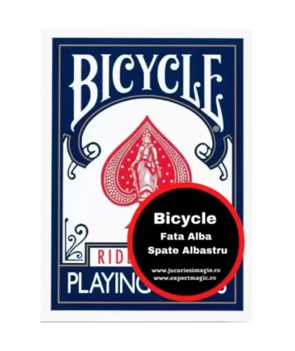 Bicycle Fata Alba Spate Albastru – Cărți de joc clare | Emagie.ro