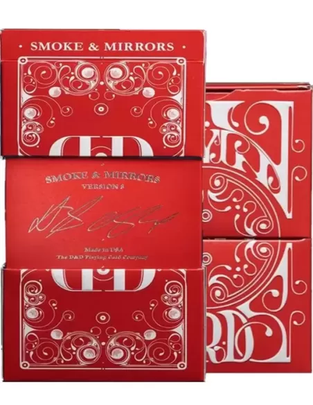 Smoke & Mirrors v8 Deluxe Red – Cărți de joc premium | Emagie.ro